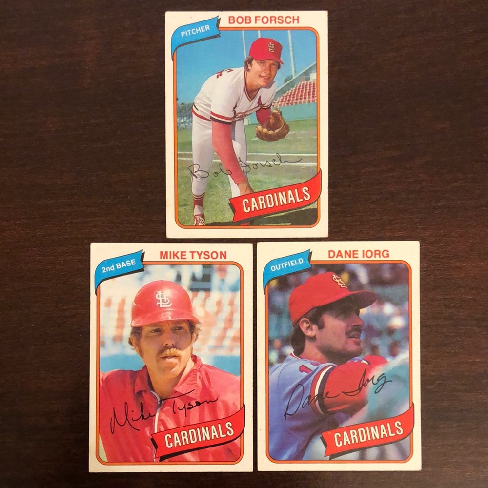 Vintage Topps MLB St. Louis Cardinals Baseball Card Bundle
